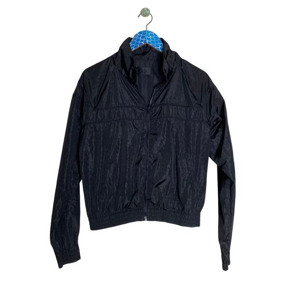 RTA Blanche Jacket Black Tomcat Track Animal Print Zip Up Size Large - Picture 2 of 10